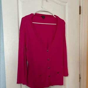 Rafaella Pink Cardigan Sweater